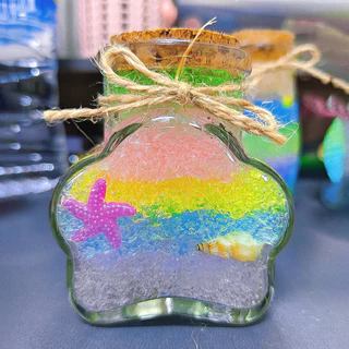 ขวดพลาสติกขนาดเล็กเปล่าขวด Star Wish พร้อมจุกไม้ก๊อก Diy Craft Decorative