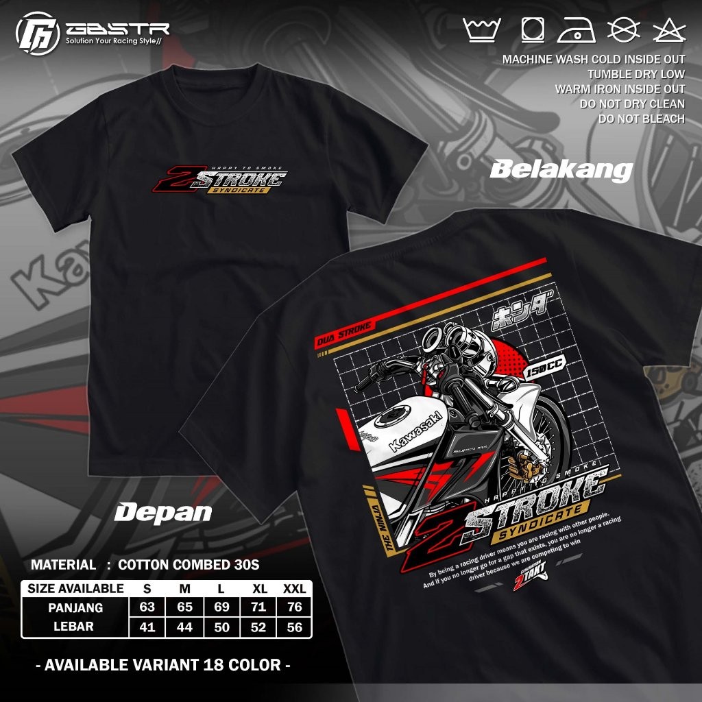 NINJA 2 จังหวะ T เสื้อยืด DistroRacing รถ Ninja 2 จังหวะ Ninja 150 Rr Ss super Kips A9 เสื้อคุณภาพพร
