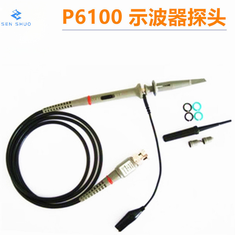 BNC Oscilloscope Probe P6100 100MHZ ออสซิลโลสโคป Probe/Probe/Oscilloscope Probe 10: 1