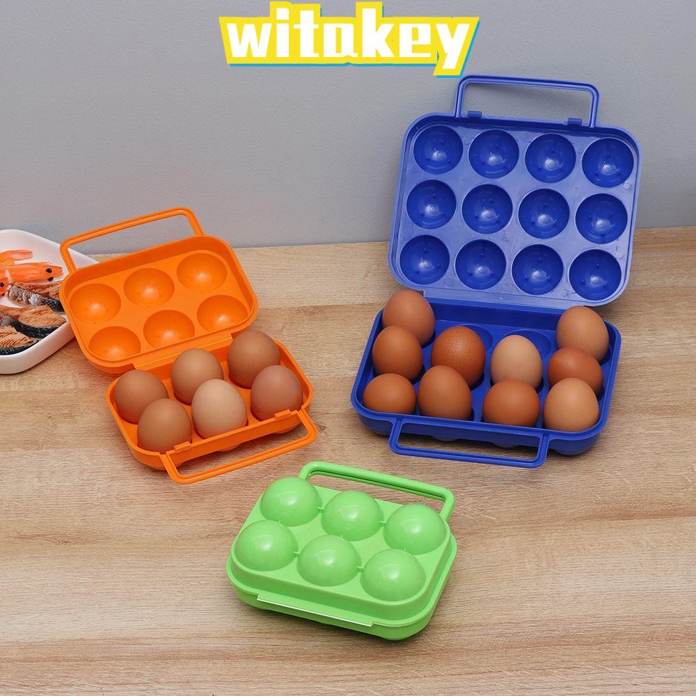 WITAKEY 6/12 Grid Eggs Box Portable Folding Organizer Outdoor Camping Picnic