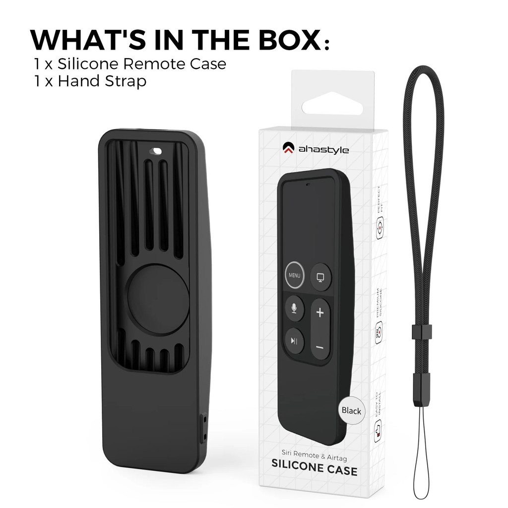 รีโมทคอนโทรลซิลิโคนป้องกันสําหรับ App le TV 4K 4th/5th Gen ซิลิโคนรีโมทสําหรับ Air tag + App le TV H