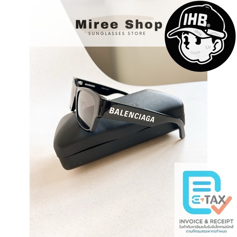 Balenciaga Max Square Sunglasses ร้านแอมของแท้เท่านั้นค่า BB0262SA