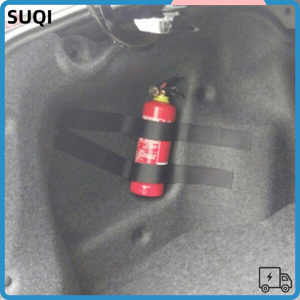 SUQI 25 ชิ้นผ้าพันแผลไนลอนสีดํา Deduct กระเป๋าท้ายรถ