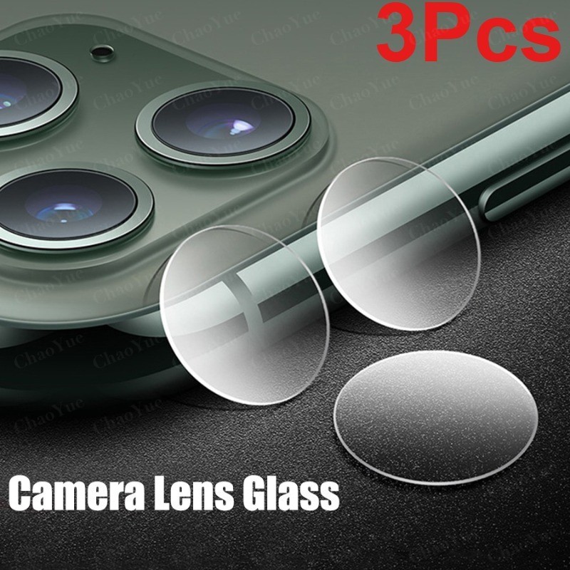 3Pcs Clear HD Full-Coverกระจกนิรภัยกล้องเลนส์ProtectorสําหรับIPhone 17 16 15 11 12 13 14 Pro Max Air Plusเลนส์กล้องกระจกนิรภัยProtector