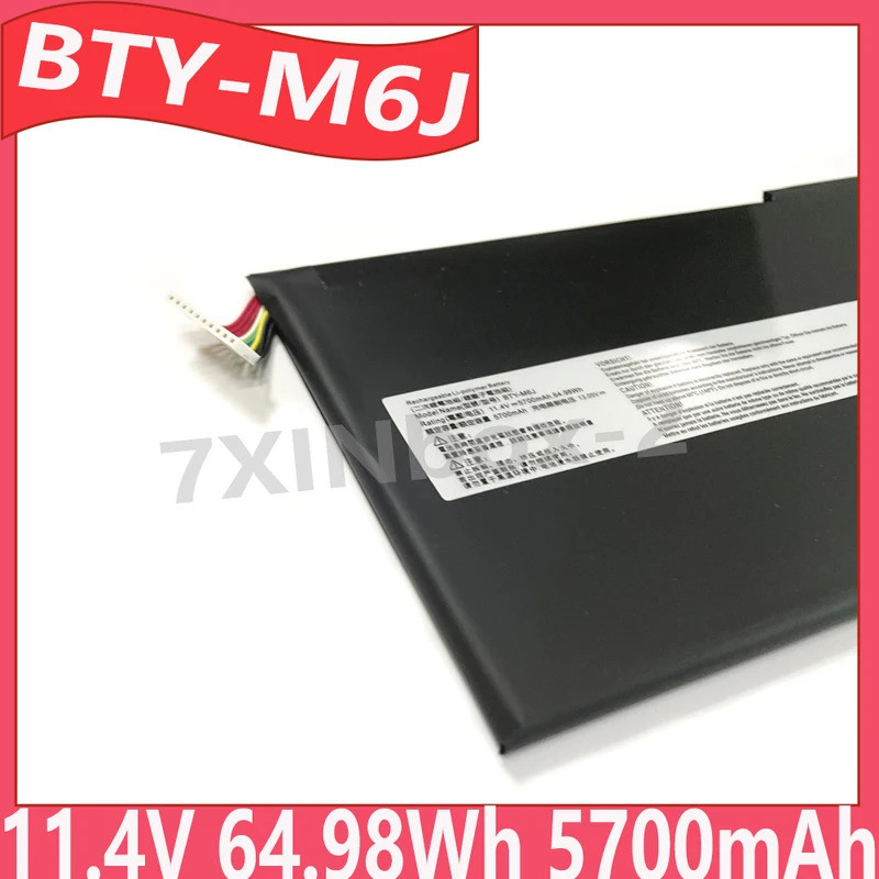 BTY-M6J BTY-U6J 11.4V 64.98Wh 5700mAh แบตเตอรี่แล็ปท็อปสําหรับ MSI GS63 GS63VR GS73 GS73VR wS63 wS63