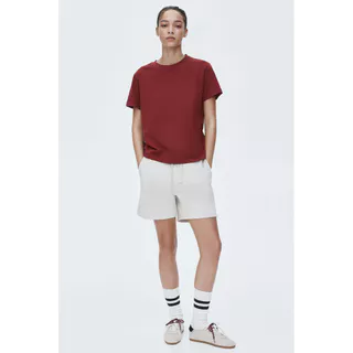 H&M(เอชแอนด์เอ็ม) เสื้อยืดคอตตอน Women Cotton T-shirt 0963662_9