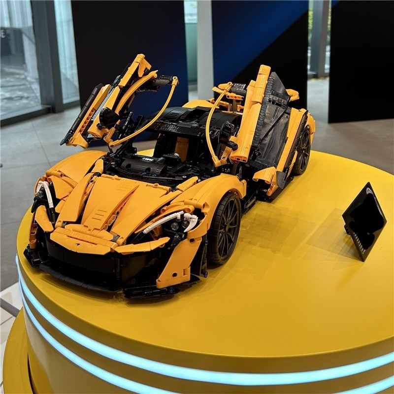 6666 McLaren P1 Mechanical Racing Car Model Boy อนุภาคขนาดเล็กประกอบอาคารบล็อกของเล่น
