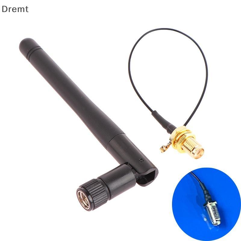 Dremt ESP8266 ESP32 ชาย Pigtail สาย 3dBi WiFi 2.4G เสาอากาศ SMA-KY ชายเราเตอร์ไร้สาย 17 ซม.PCI U.FL IPX ถึง SMA-KY mt