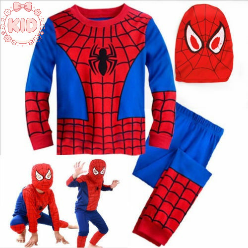 เครื่องแต่งกายคอสเพลย์ Spider-Man สไตล์ใหม่ สีแดง สำหรับเด็ก Halloween