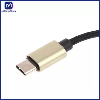 [ล้านgridnew] สายสัญญาณเสียง Type C เป็น RCA 2 ตัวแปลงสายไฟ RCA Aux สายเสียง USB C สําหรับแล็ปท็อปลําโพงโทรศัพท์มือถือเครื่องขยายเสียงเครื่องขยายถัก 1 เมตร WQL