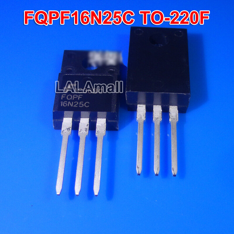 5pcs FQPF16N25C TO-220F FQPF 16N25C 16N25 TO220F 250 V/15.6A MOSFET ทรานซิสเตอร์ใหม่ IC