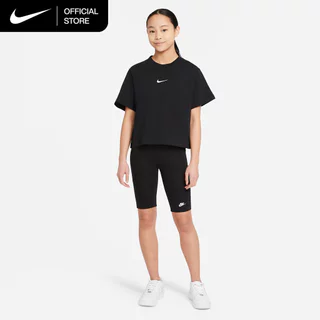 Nike Big Kids' (Girls') Sportswear T-Shirt - Black [DH5750-010]
