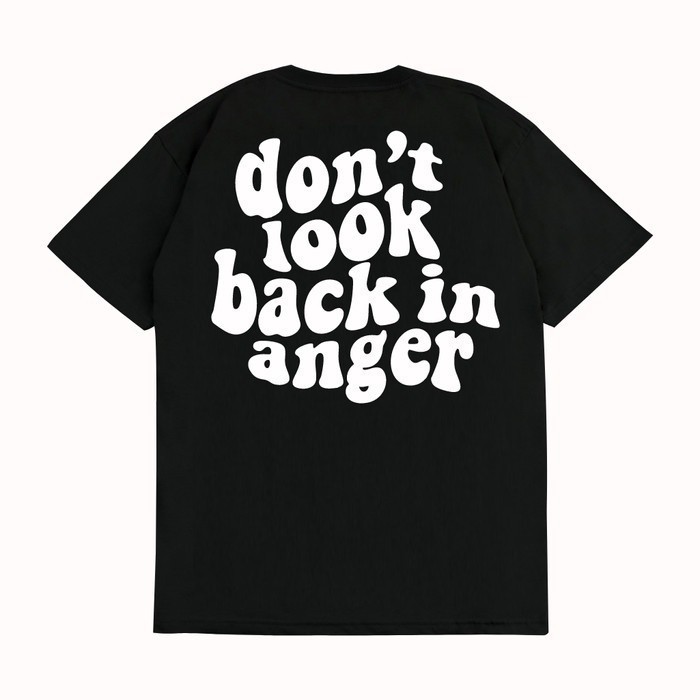 🤟Rock เสื้อยืด Oasis Band DON'T LOOK BACK IN ANGER V2 Kaos Musik - ผ้าCotton Men's T-Shirt