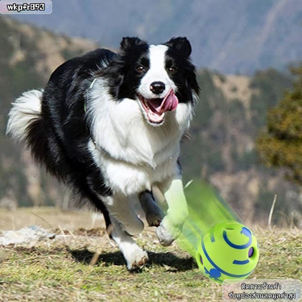 WKPFR893 ของเล่นสุนัข, Rolled Pet Squeakers Wobble Wag Giggle Ball, ไม่ต้องใช้แบตเตอรี่ปลอดสารพิษตลก