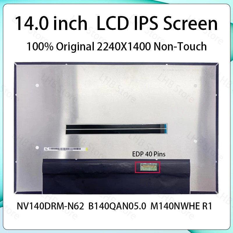 14 "หน้าจอ LCD แล็ปท็อป NV140DRM-N62 B140QAN05.0 M140NWHE R1 สําหรับ Lenovo ThinkPad E14 Gen 6 จอแสด