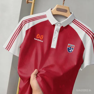 ทีมประเทศไทย Warrix สามบาร์ Raglan ไหล่ 2026 เสื้อโปโลกีฬาผู้ชายสไตล์ใหม่ Quick-Drying Breathable การฝึกอบรมในครัวเรือน Top Multi-สีตัวเลือกน้ําหนักเบากลางแจ้งแขนสั้นทีมฟิตเนส Casual