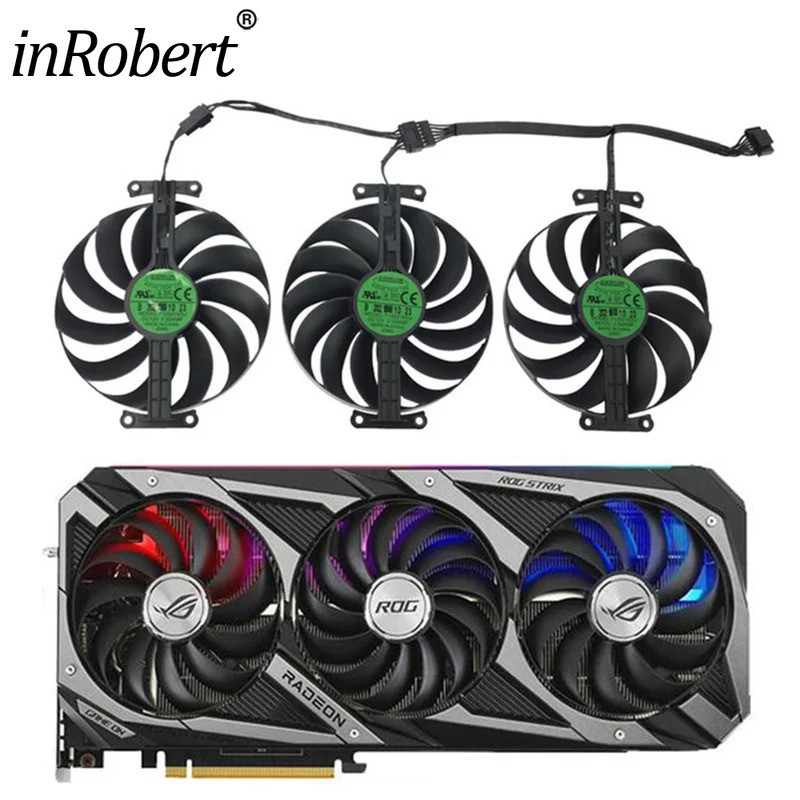 *95มม. ที129215SU CF1010U12S DC12V Cooler พัดลมสําหรับ ASUS ROG Strix RTX 3070 3080 3090 3060Ti 3070