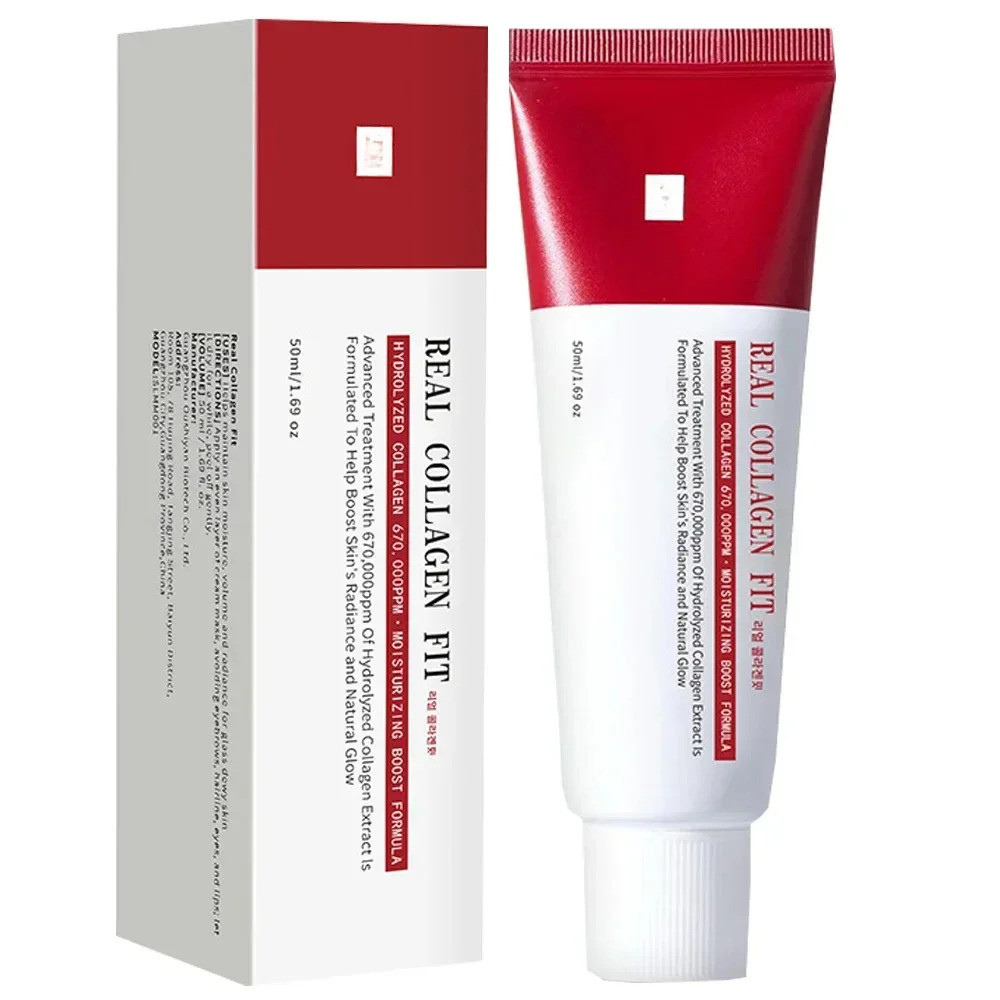Real Collagen Fit มาส์กห่อคอลลาเจน คอลลาเจน 670,000ppm มาส์กหน้าลอกออกเพื่อความยืดหยุ่น ชุ่มชื้น กระ