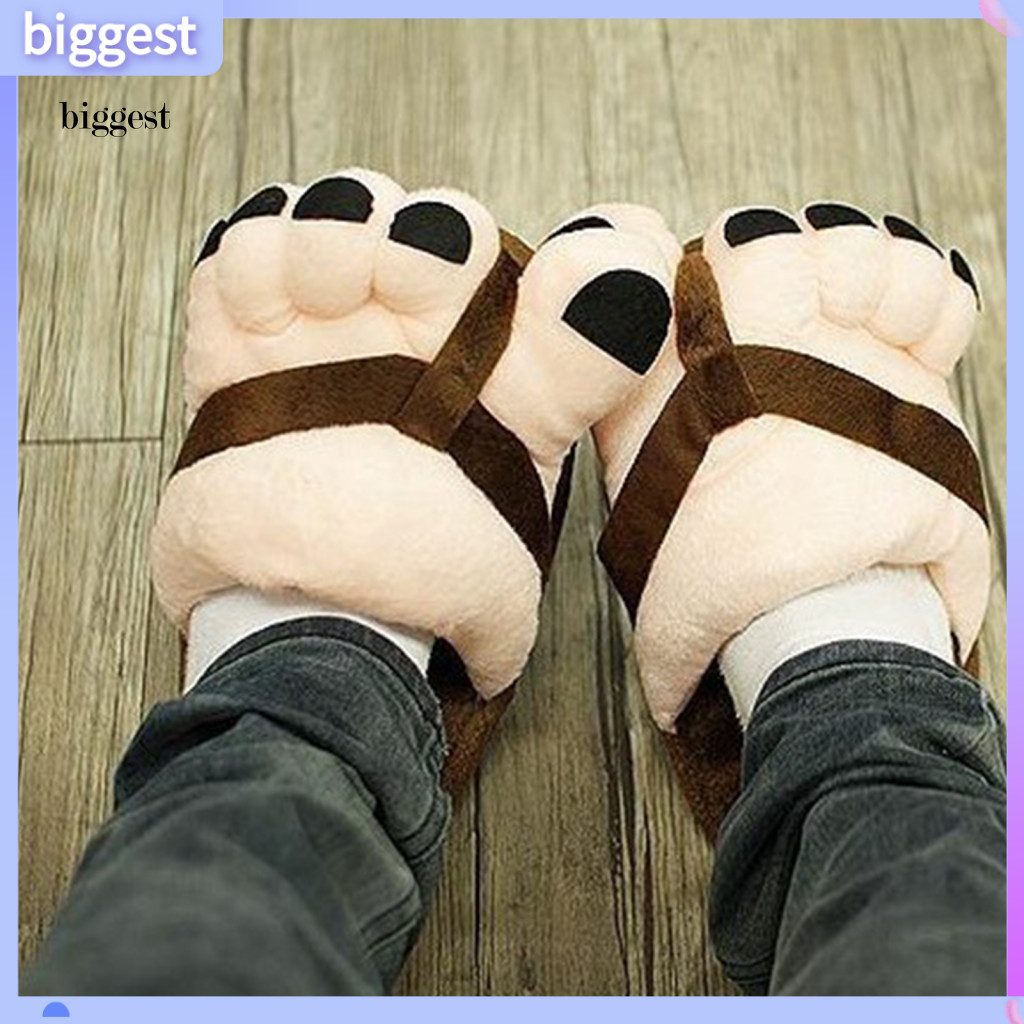 BGT Stylish Warm Slippers Women Cozy Slippers Funny Big Toe Plush Slippers for Men and Women – Non-s