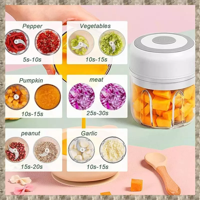 เครื่องบดกระเทียมพกพา USB Mini Garlic Masher thumbnail 5