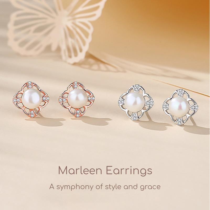 Marleen Earrings ต่างหูเงินแท้ S925 [MERCELO]
