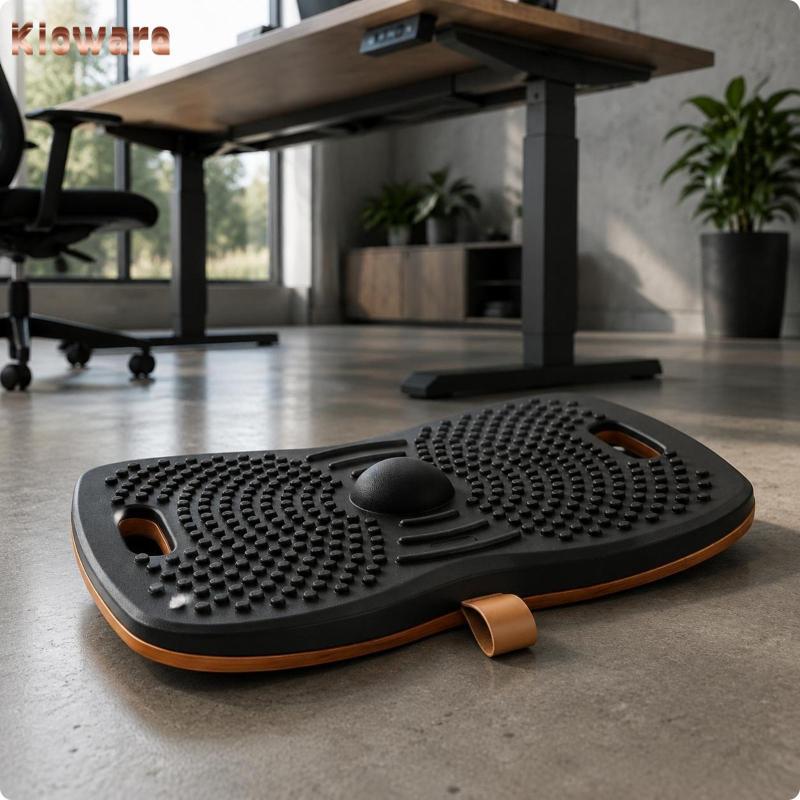 Kloware ไม้ Wobble BOARD ฐานไม้ Wobble Balance BOARD ลื่น Ergonomic Foot Rocker
