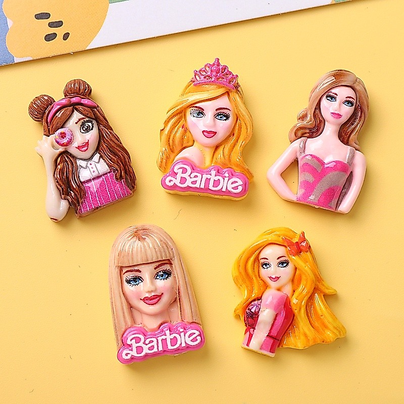 10ชิ้นโบว์น่ารักตุ๊กตาบาร์บี้เรซิ่นเสน่ห์สําหรับ ทําเอง 2.3*2.7เซนติเมตร (2-154)