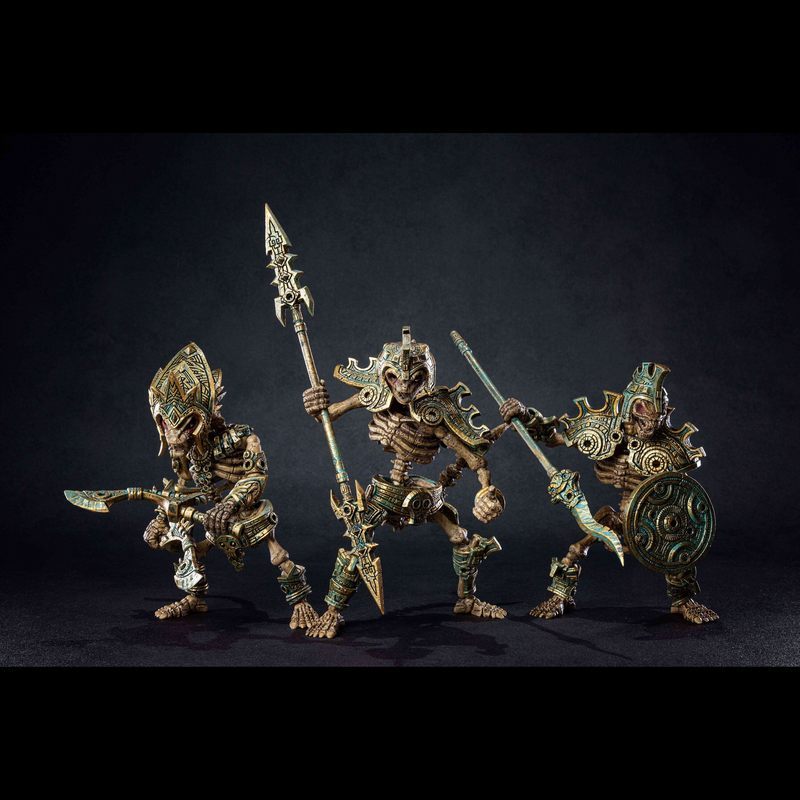 [มาถึง] Youtu Model Play Skeleton Snake Man Viper Guard Sidewinder Scout Half Snake Man Warrior