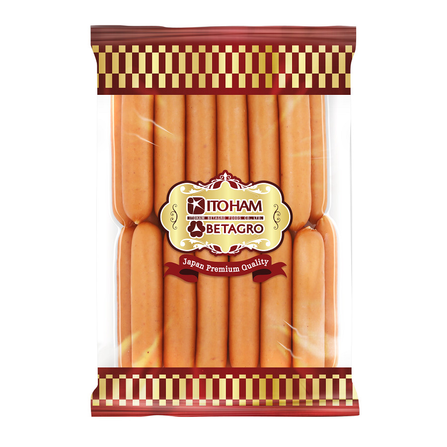 ส่งพรุ่งนี้ ไส้กรอกหมูผสมไก่ เจ เวียนเนอร์ (แช่แข็ง) ตราอิโตแฮมเบทาโกร 500 กรัม/แพ็ค ออกใบเสร็จได้