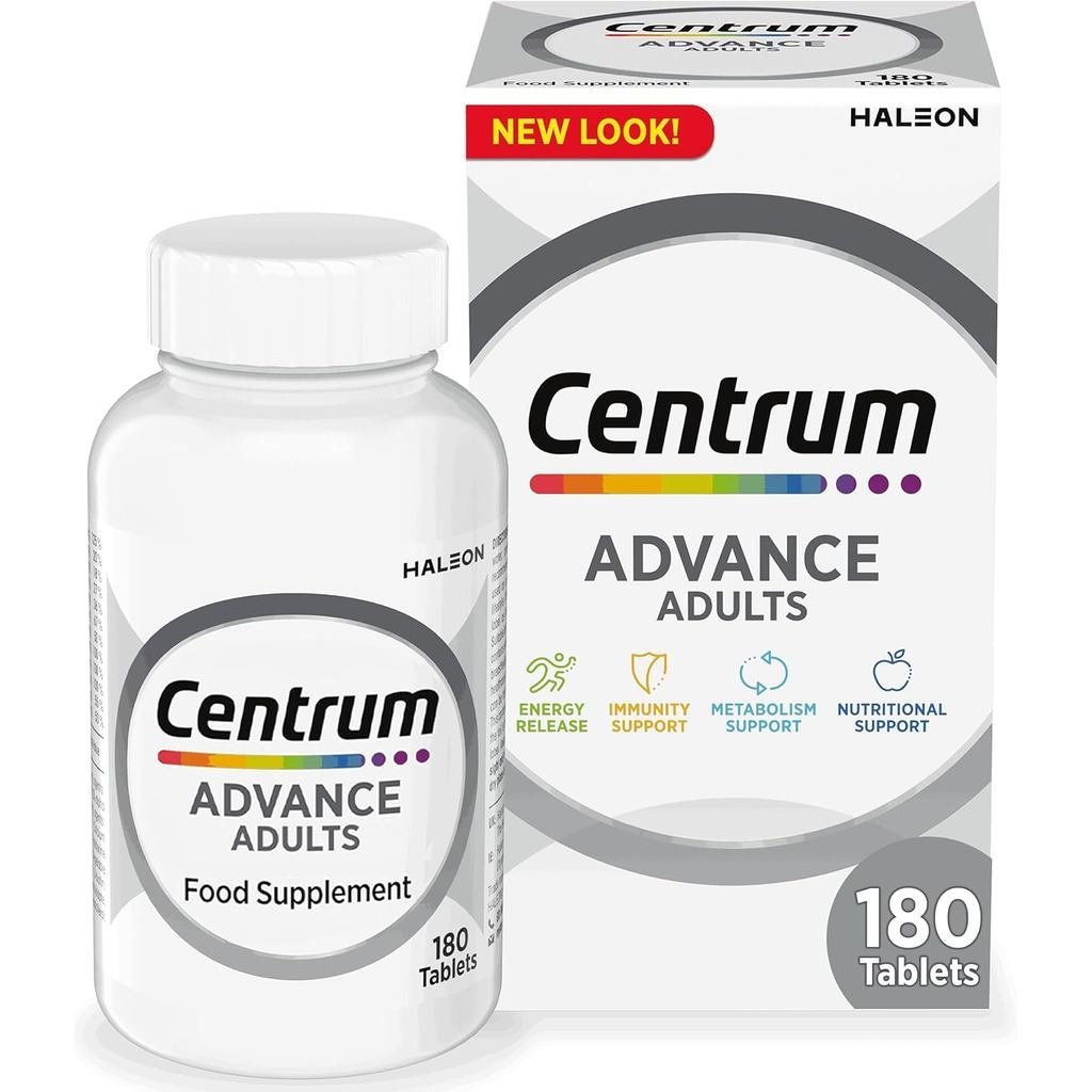 Centrum Advance Multivitamin & Mineral อาหารเสริม 24 สารอาหารที่จําเป็น รวมวิตามิน D, C, Calcium, Da