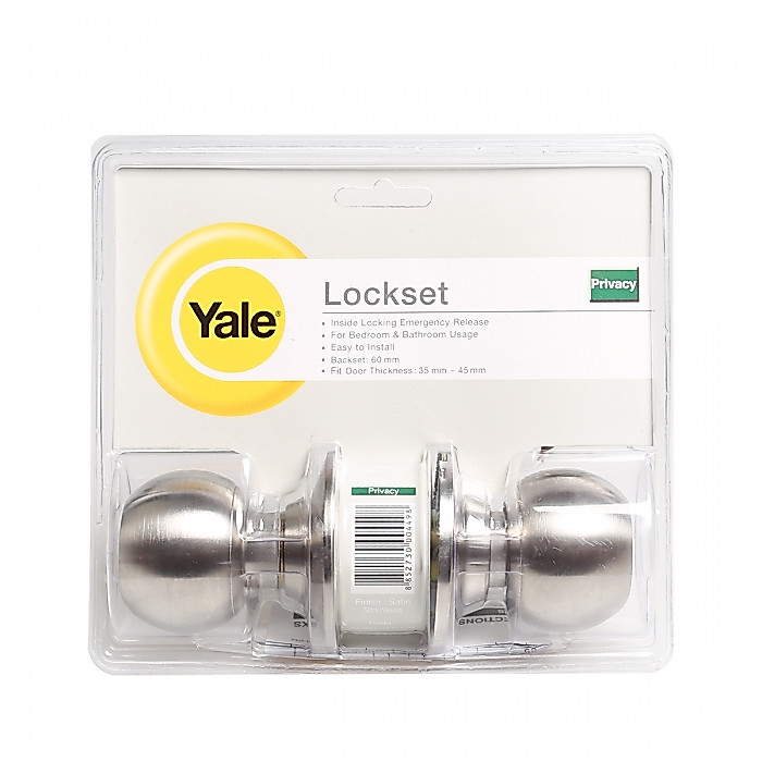 YALE ลูกบิดประตูห้องน้ำ สแตนเลส รุ่นKN-VCA5122US32D