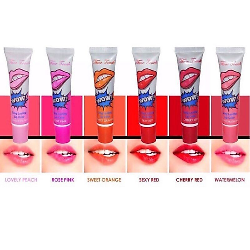 Boypark ลิปลอกสักปาก 6สี ลิปกลอส ไม่จางหาย ไม่ติดถ้วย สีย้อม ลิปกลอสเหลว ลิปกลอส แบบฉีกขาด ติดทนนาน