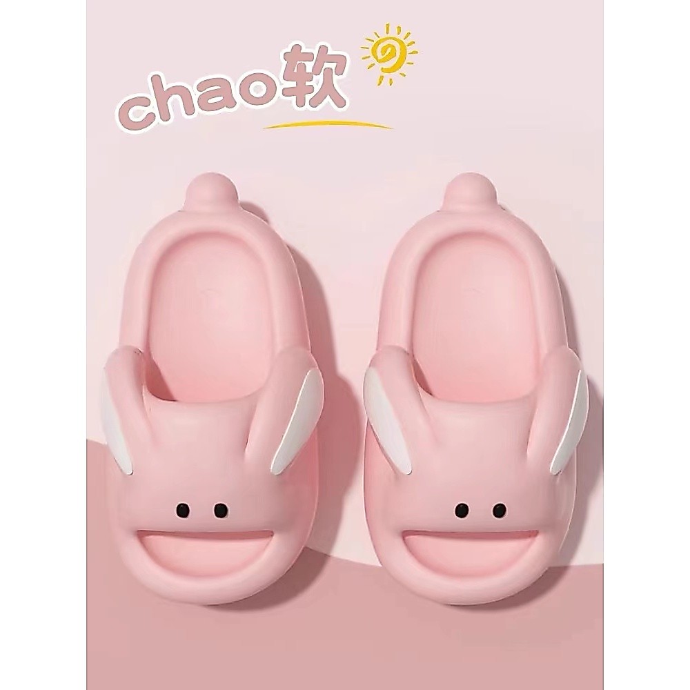 R3 รองเท้าเเฟชั่นเด็กกระต่ายน่ารัก นุ่ม เบา วัสดุEVA ใส่สบาย Children's shoes (พร้อมส่งในไทย) baby hero