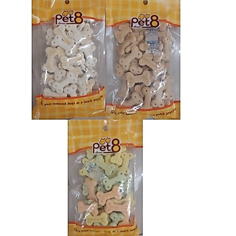 Pet8 Biscuits ขนมบิสกิตสำหรับสุนัขและแมว