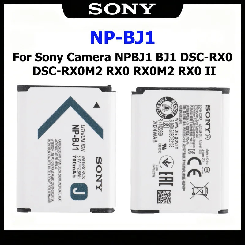 Original NP-BJ1 แบตเตอรี่ NPBJ1 NP BJ1 แบตเตอรี่กล้องสําหรับกล้อง Sony NPBJ1 BJ1 DSC-RX0 DSC-RX0 DSC