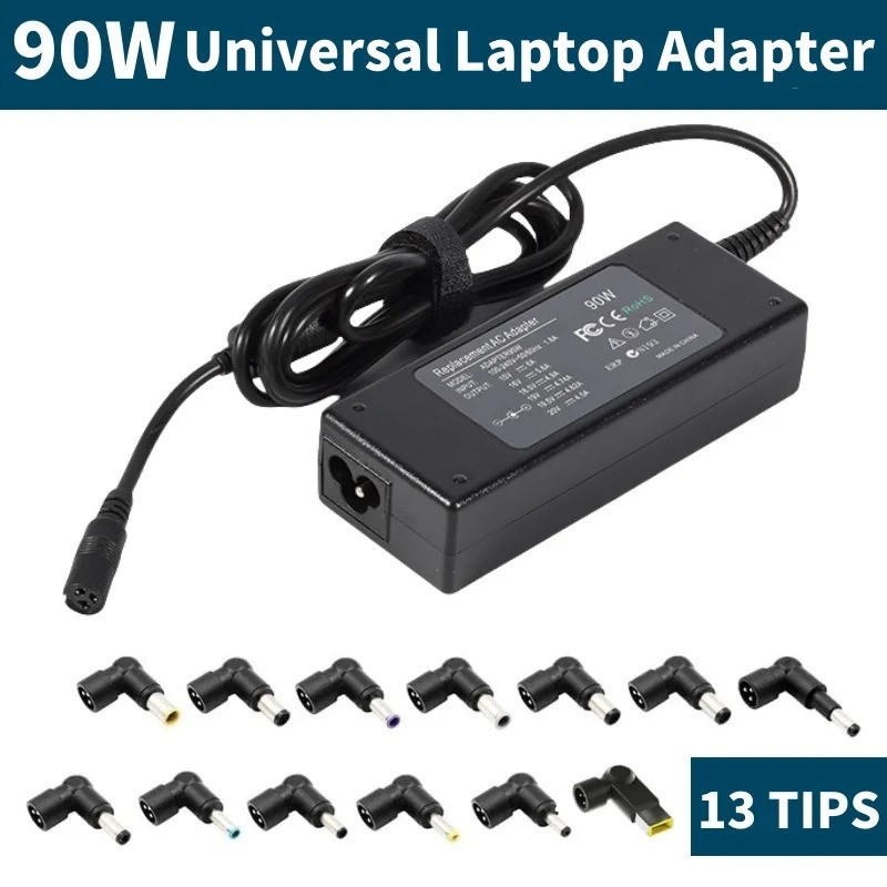 90W Universal AC Adapter แล็ปท็อปชาร์จสําหรับ Dell HP Acer Asus Lenovo Toshiba Samsung Sony Notebook