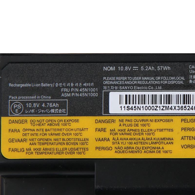 แบตเตอรี่พรีเมี่ยมสําหรับ Lenovo ThinkPad T530 T410 T420 T430 E50 L410 L421 SL510 W520 W530 L530 E40