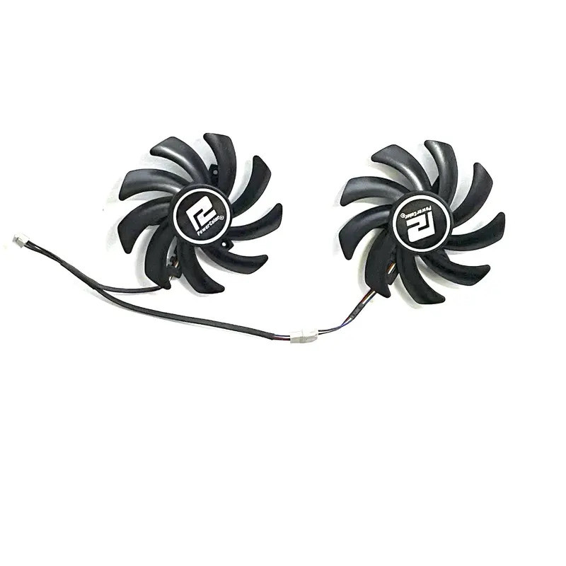 พัดลมระบายความร้อนสําหรับ POWERCOLOR Radeon RX7600 8GB Fighter รุ่นการแข่งขันกราฟิกการ์ดพัดลมเปลี่ยน