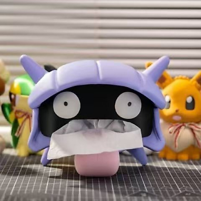 Pokémon Big Tongue Shellface กล่องกระดาษทิชชู 3D พิมพ์กล่องกระดาษทิชชูอะนิเมะอุปกรณ์ต่อพ่วงห้องนั่งเล่นเดสก์ท็อปตกแต่งแนะนําของขวัญส่วนบุคคล