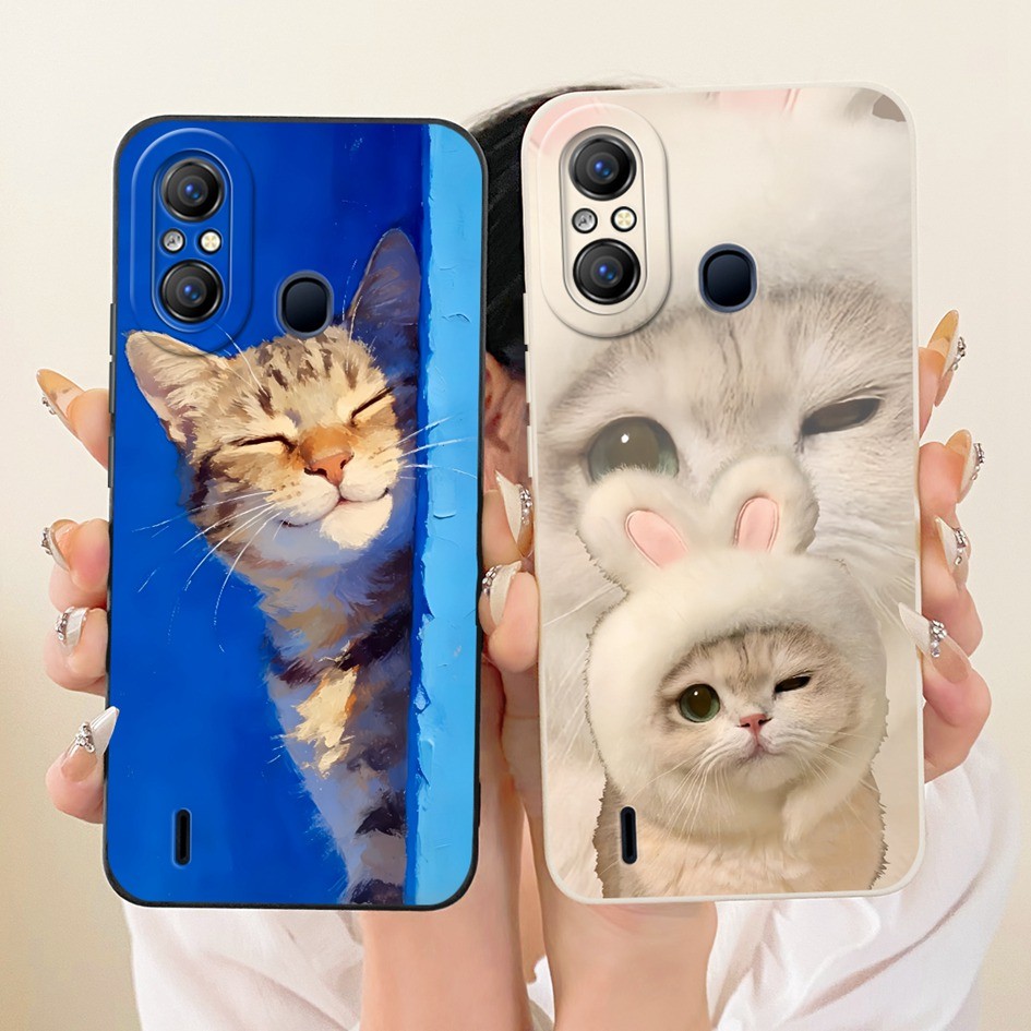สําหรับ Itel A49 A661L กรณี A49 Play A631L น่ารักการ์ตูนซิลิโคนนุ่มป้องกันเต็มรูปแบบสําหรับ Itel A58