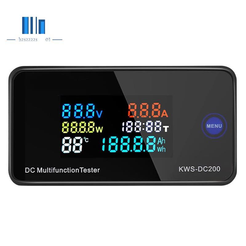 Dc 100A KWS DC200 จอแสดงผล LCD โวลต์มิเตอร์แบบดิจิตอลแอมมิเตอร์ Power Multimeter ไม่มีแบตเตอรี่