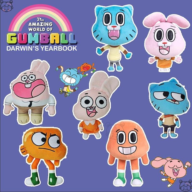 The Amazing World of Gumball ตุ๊กตารูปตุ๊กตาการ์ตูนอะนิเมะตัวอักษร Plush ของเล่นเด็กตุ๊กตาสมจริง shu