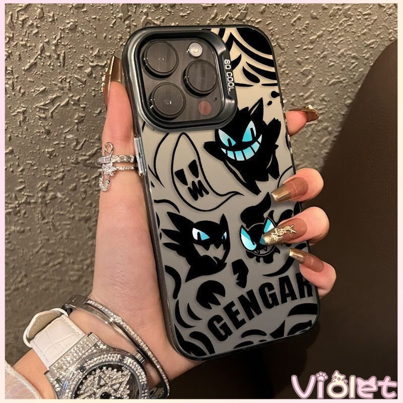 💥Violet💥 เคสโทรศัพท์มือถือ Gengar ใหม่สุดเก๋และทันสมัย ไอโฟน11 For iPhone12 13 14 15 16 Pro MAX X XS XR XS 6 7 8Plus - รูปที่ 2