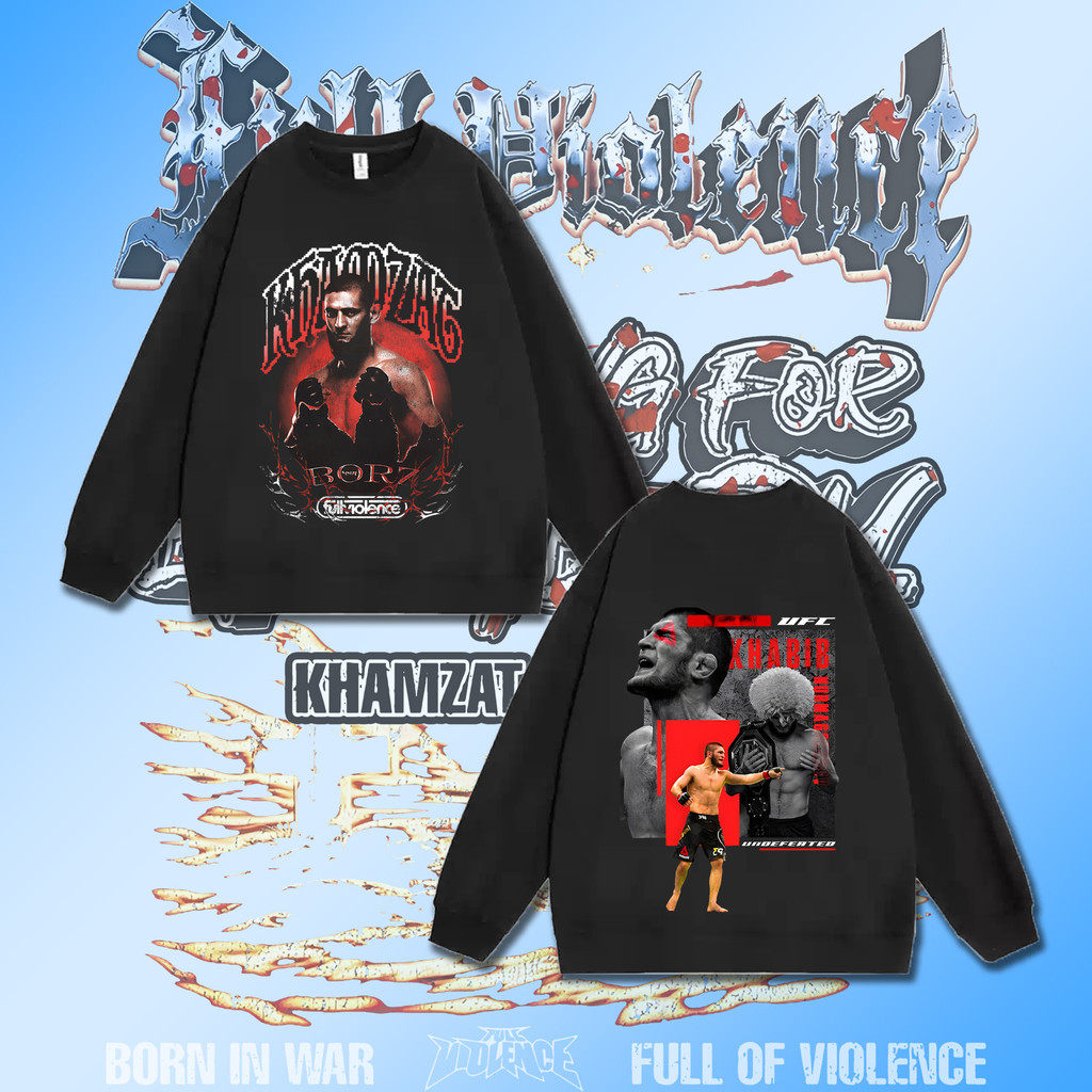 🏆【เตรียมจัดส่ง】Hamzat Chimayev wins UFC 319 เสื้อสเวตเชิ้ตคอกลมแขนยาว พิมพ์ลายคอตตอน นุ่ม ใส่สบาย #1