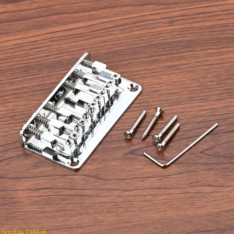 SUN Metal 6-String Guitar Fixed Hardtail Bridge Roller Bridge Replacement