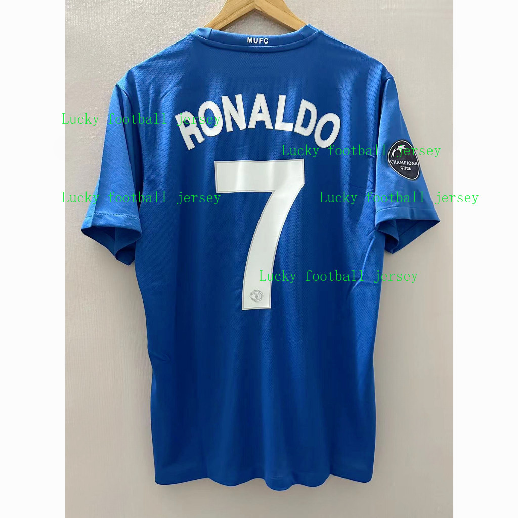 เสื้อฟุตบอลแมนเชสเตอร์ยูไนเต็ด Retro ปี 2008/09 คุณภาพสูง ออกแบบเองเหมือน RONALDO