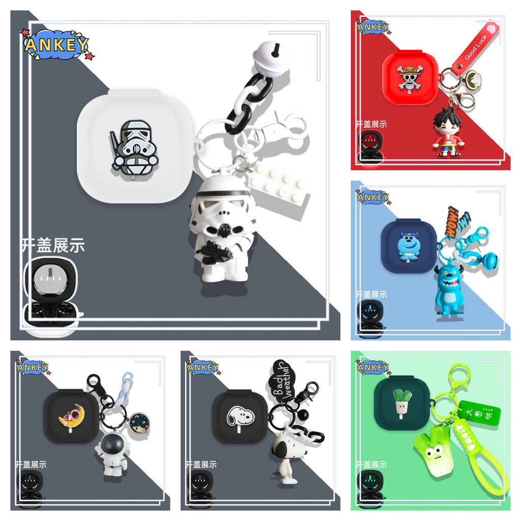 Case for FIIL Key Pro 2 Protective silicone FIIL Key Pro black warrior Covers Bluetooth Earphone Shell Headphone PortEarphone