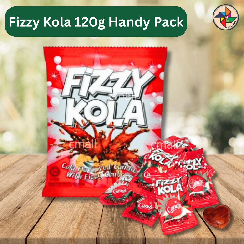 [CM] Fizzy Cola Candy Cola Flavoured Candies พร้อม Fizzy Centres 120g Handy Pack ฮาลาล
