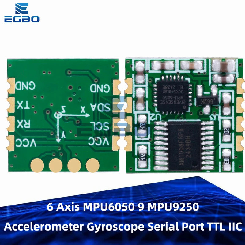 6 แกน MPU6050 9 MPU9250 Accelerometer Gyroscope Serial Port TTL IIC I2C Gyro Acceleration Tilt Senso