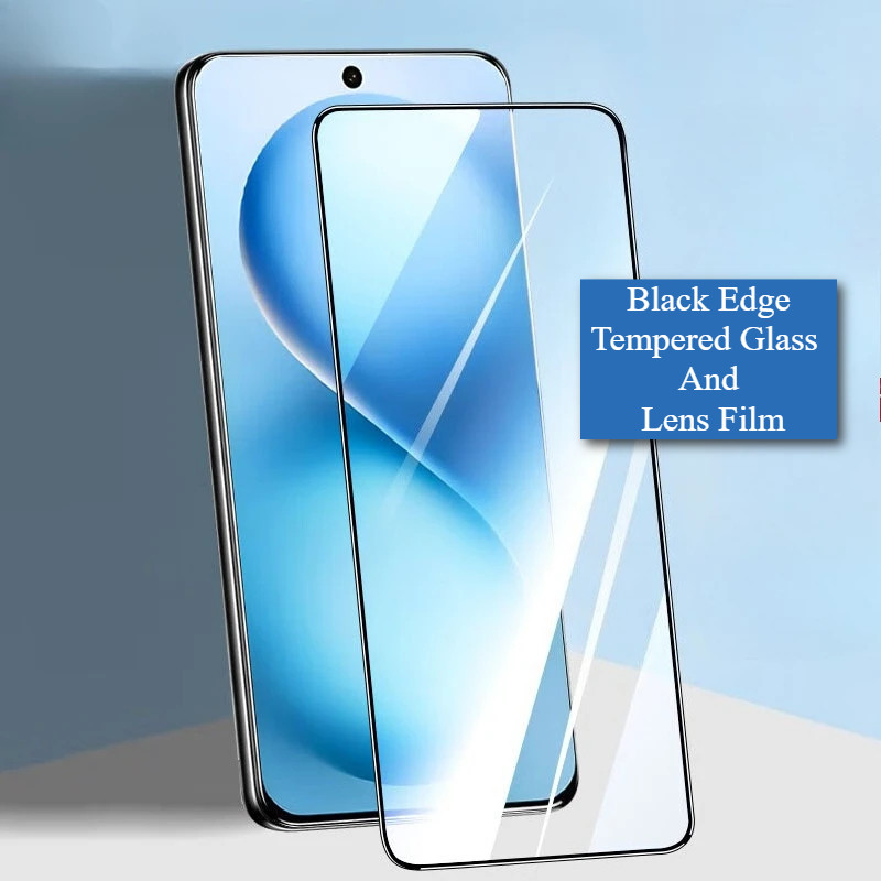 HD Black EdgeกระจกนิรภัยสําหรับVivo V1930 V1932A V1934A V1937 V1938T V1941A V1945A V1962A V2002A V20